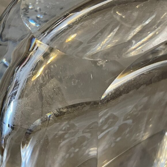 Orrefors Crystal Oval Vase Edvin Ohrstrom Arthur Roos Girl Dancing Signed 6" - Picture 5 of 6